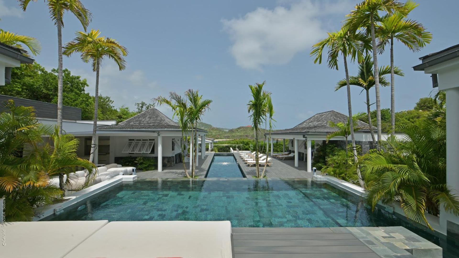 Modern Villa With Two Swimming Pools Petit Cul-de-Sac Bagian luar foto