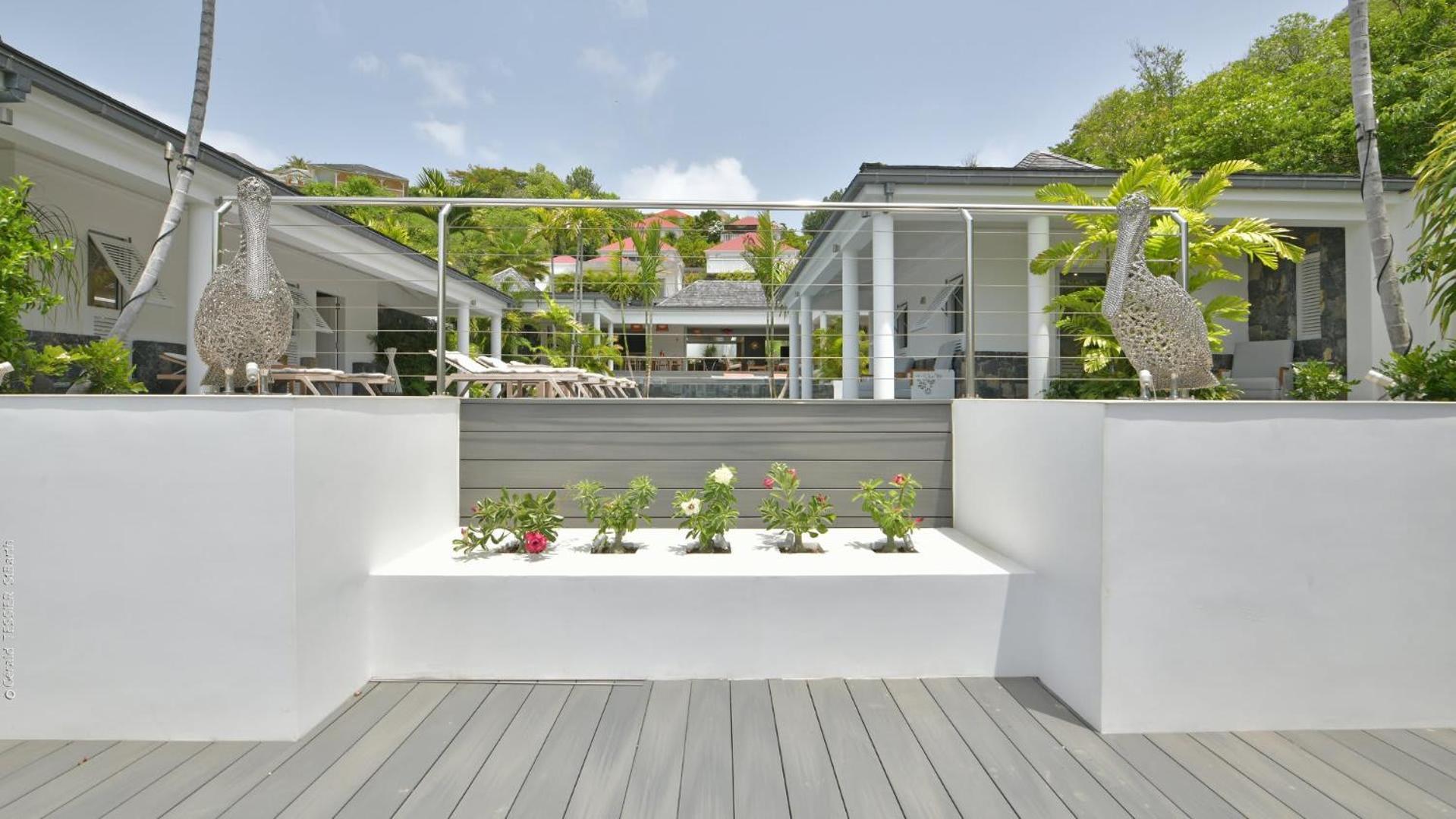 Modern Villa With Two Swimming Pools Petit Cul-de-Sac Bagian luar foto