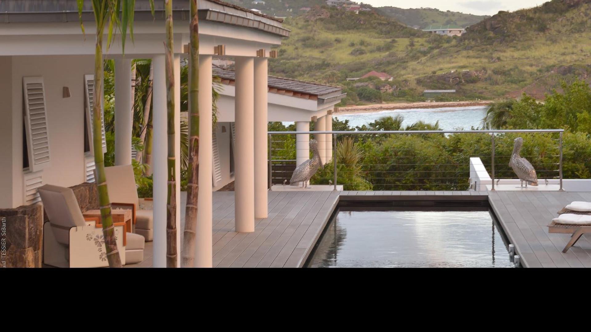 Modern Villa With Two Swimming Pools Petit Cul-de-Sac Bagian luar foto