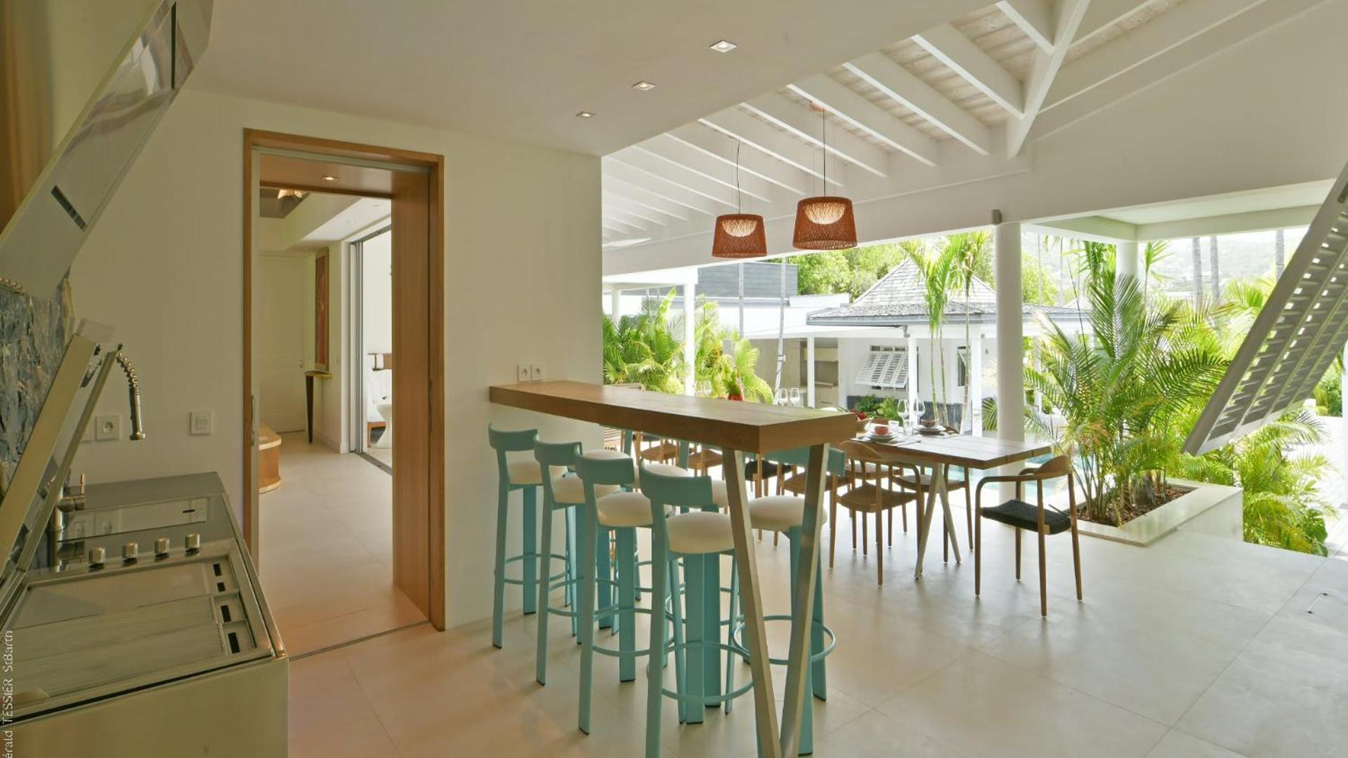 Modern Villa With Two Swimming Pools Petit Cul-de-Sac Bagian luar foto