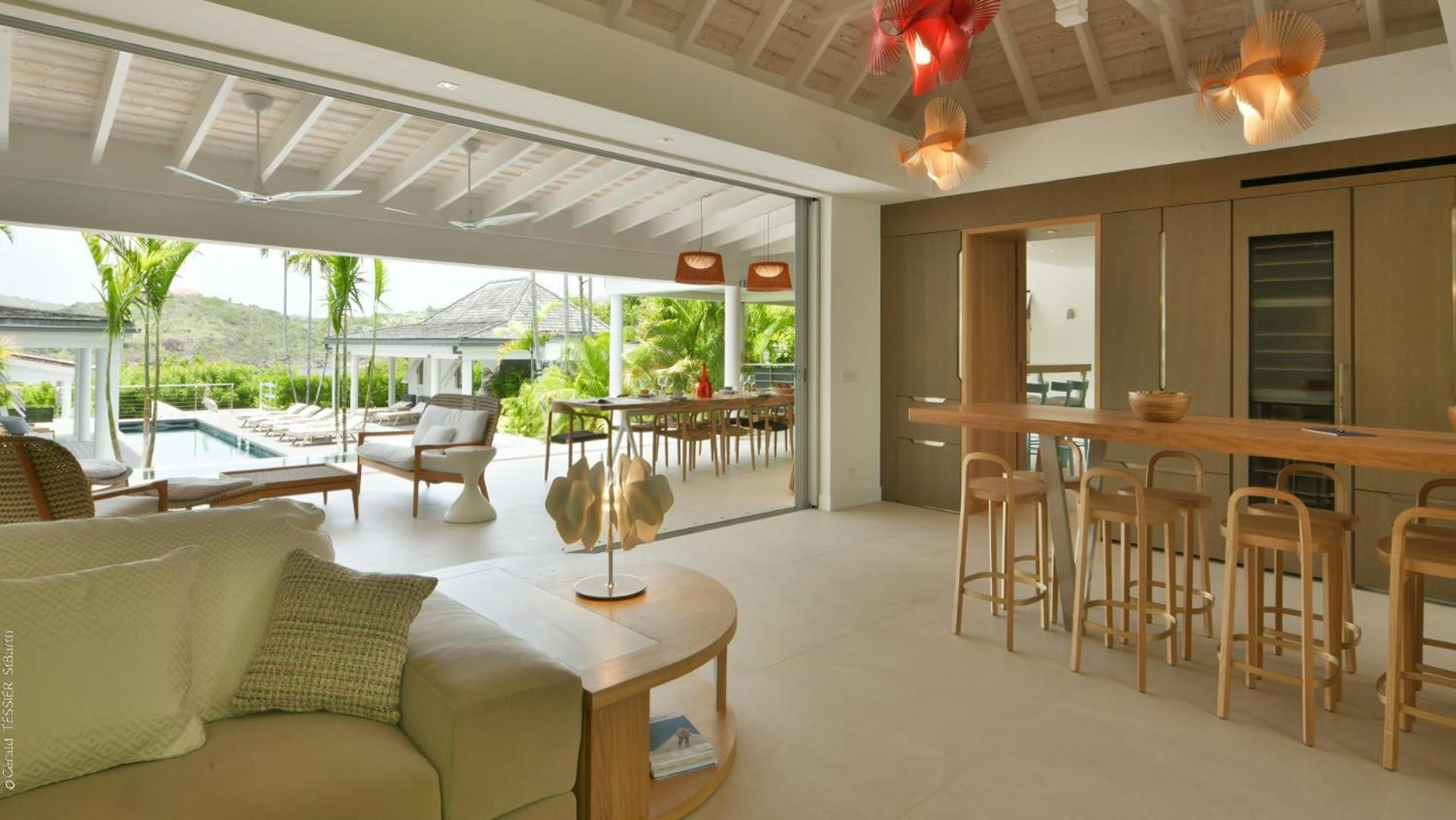 Modern Villa With Two Swimming Pools Petit Cul-de-Sac Bagian luar foto