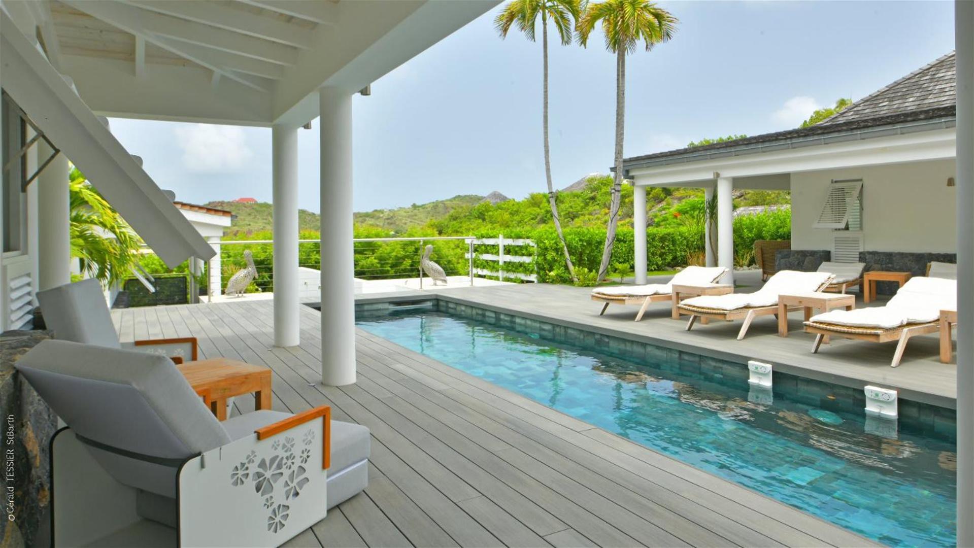 Modern Villa With Two Swimming Pools Petit Cul-de-Sac Bagian luar foto