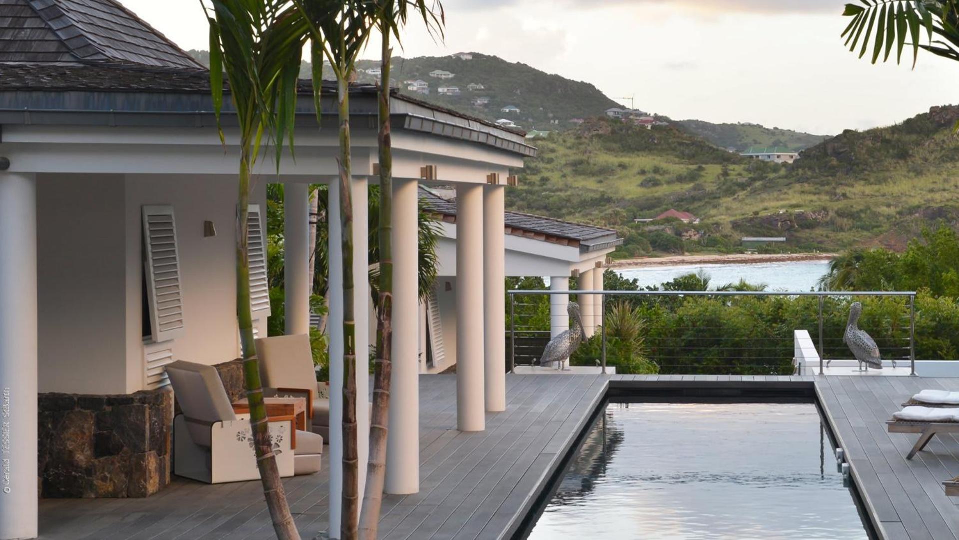 Modern Villa With Two Swimming Pools Petit Cul-de-Sac Bagian luar foto