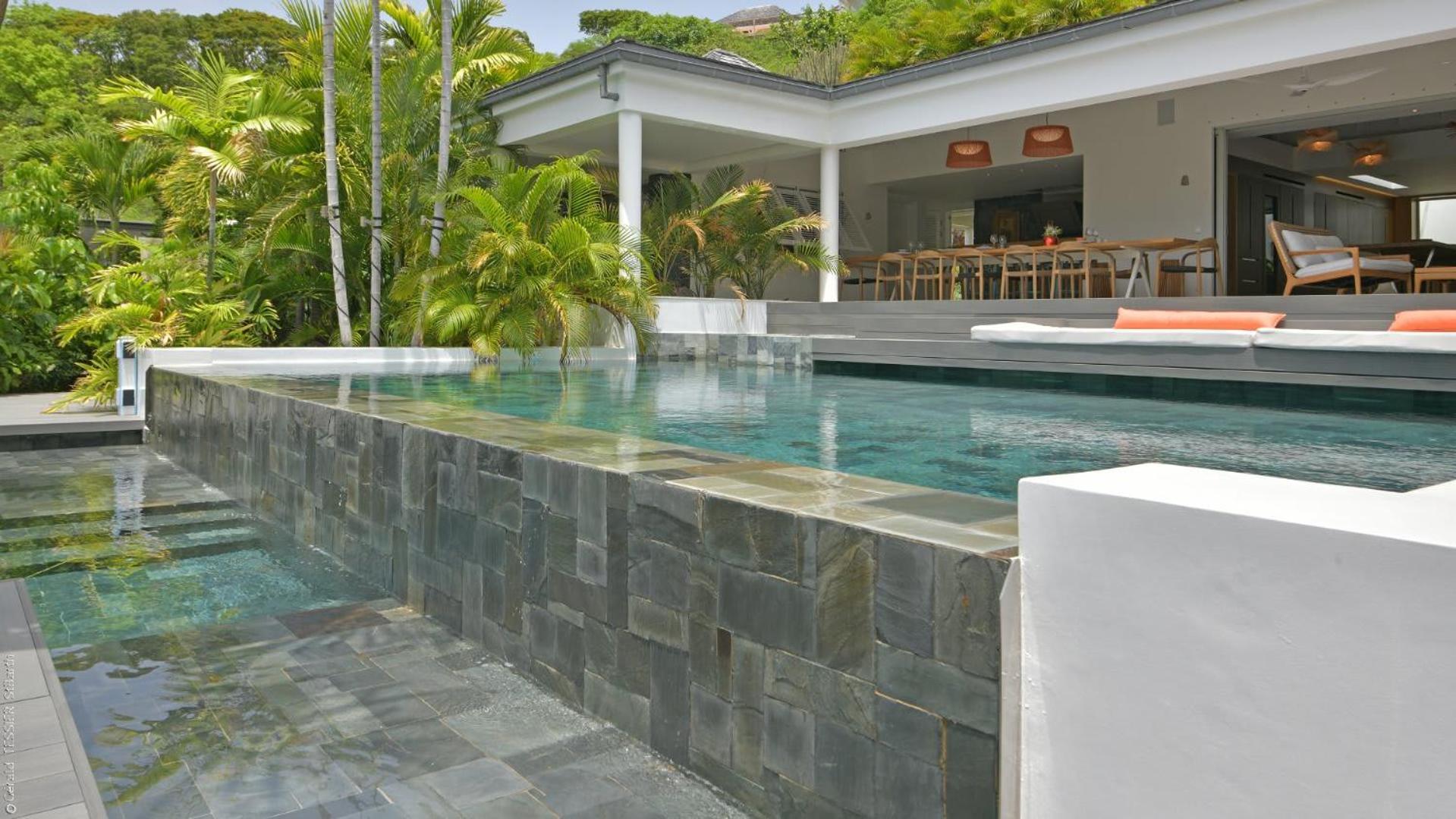 Modern Villa With Two Swimming Pools Petit Cul-de-Sac Bagian luar foto